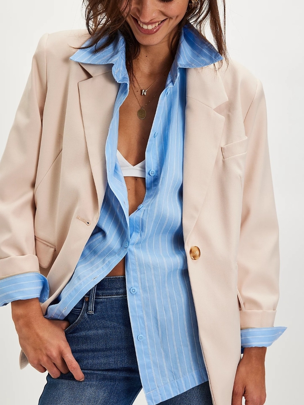 Free People Paper Cut Blazer